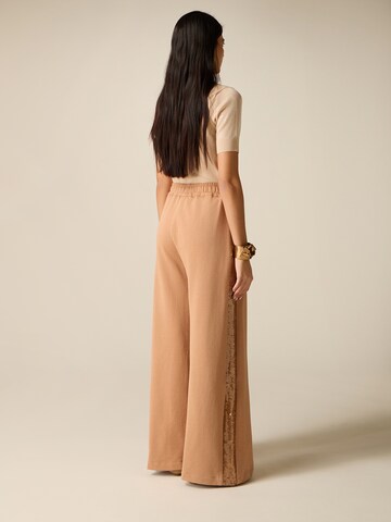 oltre - Ropa ancha Pantalón en marrón