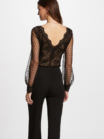 Body a camicia di Morgan in nero