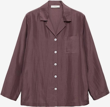 MANGO Pajama Shirt 'Habo' in Purple: front