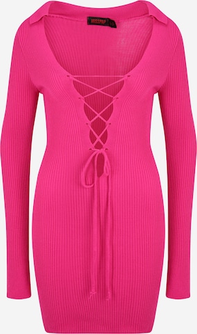 Misspap Knit dress in Pink: front