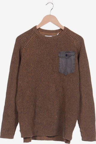 Only & Sons Sweater & Cardigan in L in Brown: front