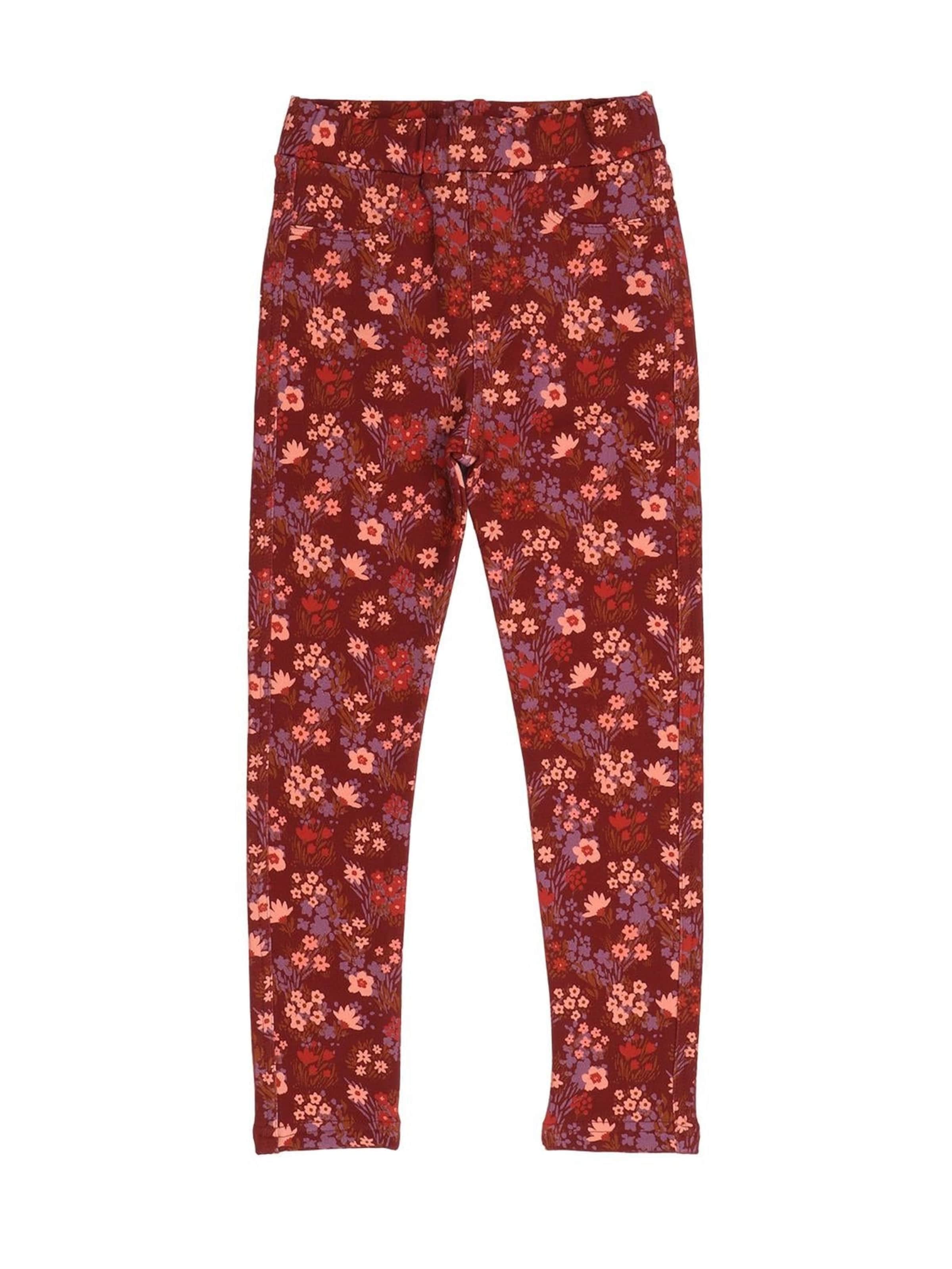 Walkiddy Skinny Leggings 'The Secret Garden'‌‌‌‌‌‌‌‌‌ in Rot: Vorderseite
