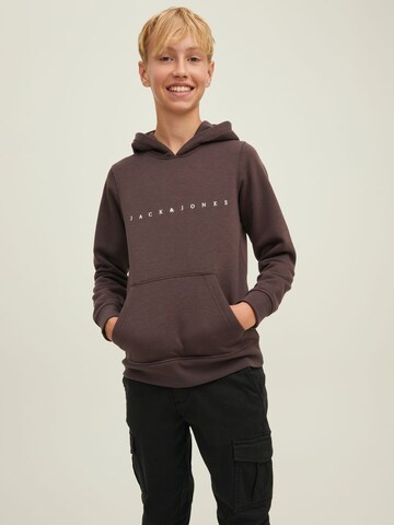 JACK & JONES Sweatshirt in Bruin: voorkant