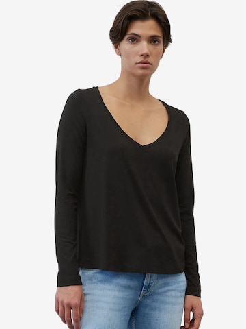 T-shirt Marc O'Polo en noir : devant