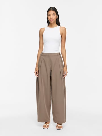 VILA - Ropa ancha Pantalón plisado 'VIMaya' en marrón