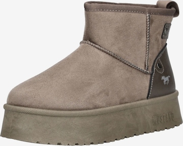 Botine de la MUSTANG pe gri: față