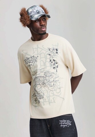 Ed Hardy Футболка в Бежевый: спереди