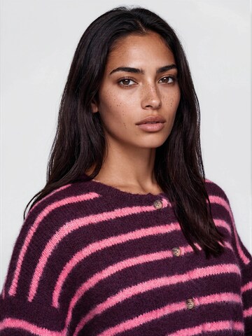 Ombre Knit cardigan in Red