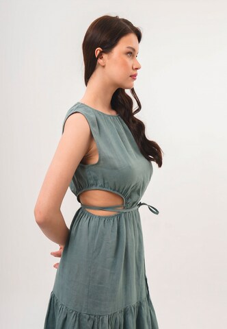 FRESHLIONS Maxikleid 'Lilia' in Grün