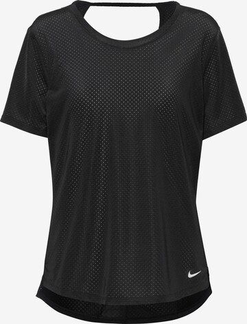 NIKE Functioneel shirt 'One' in Zwart: voorkant