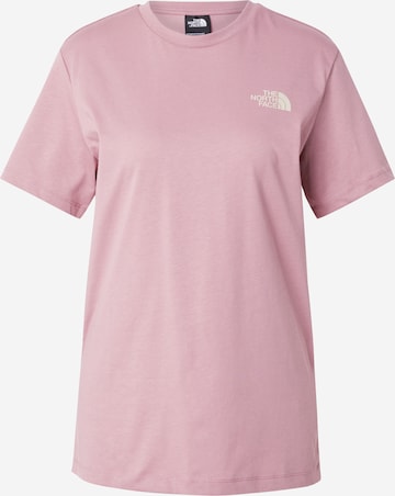 THE NORTH FACE T-Shirt 'Redbox' in Pink: Vorderseite