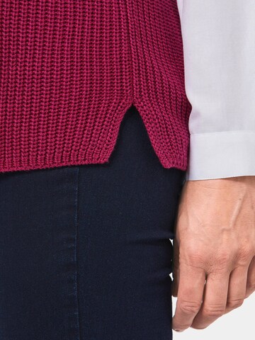 Goldner Gebreide bodywarmer in Rood