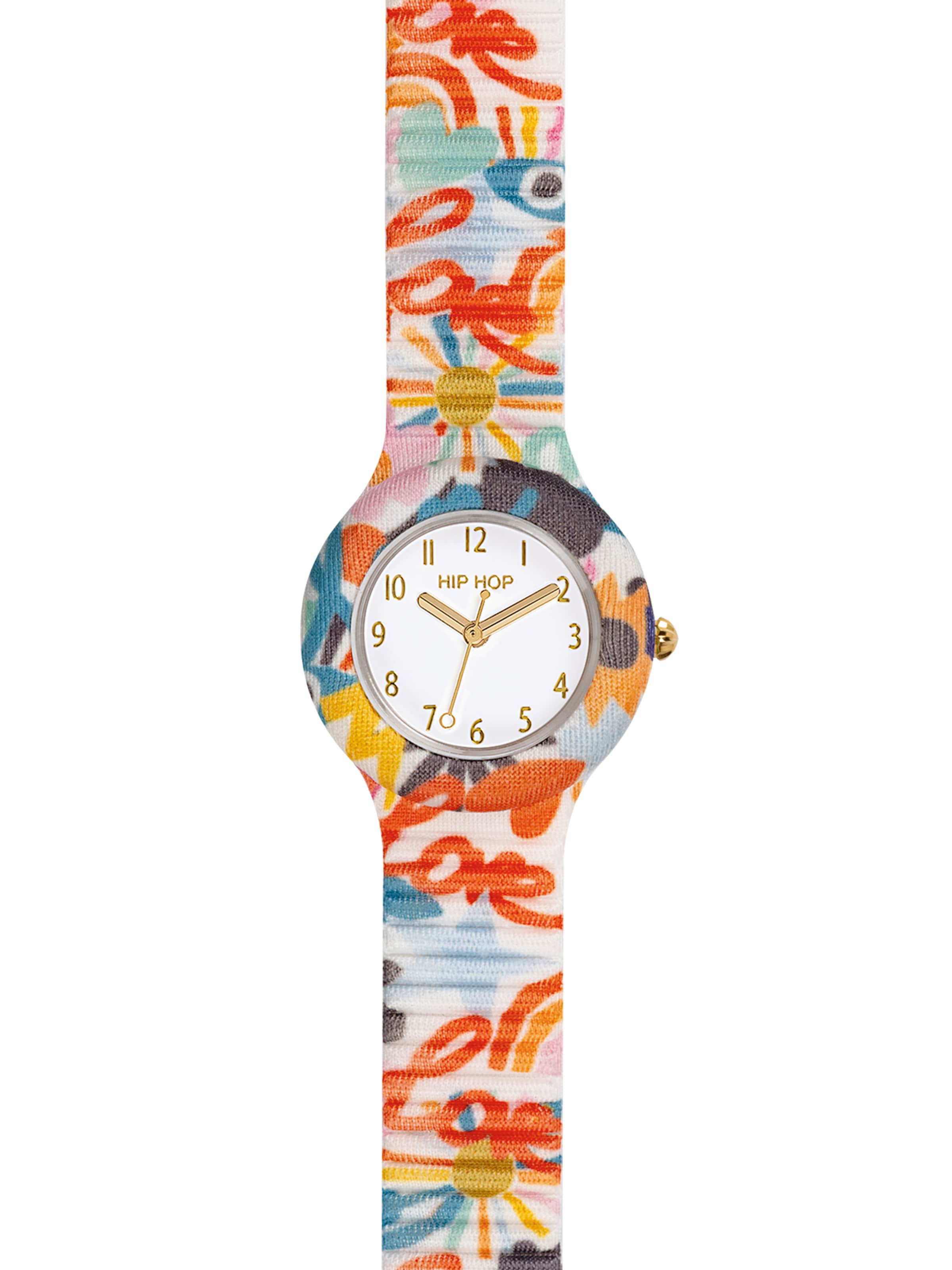 Hip Hop Analog Watch in Orange