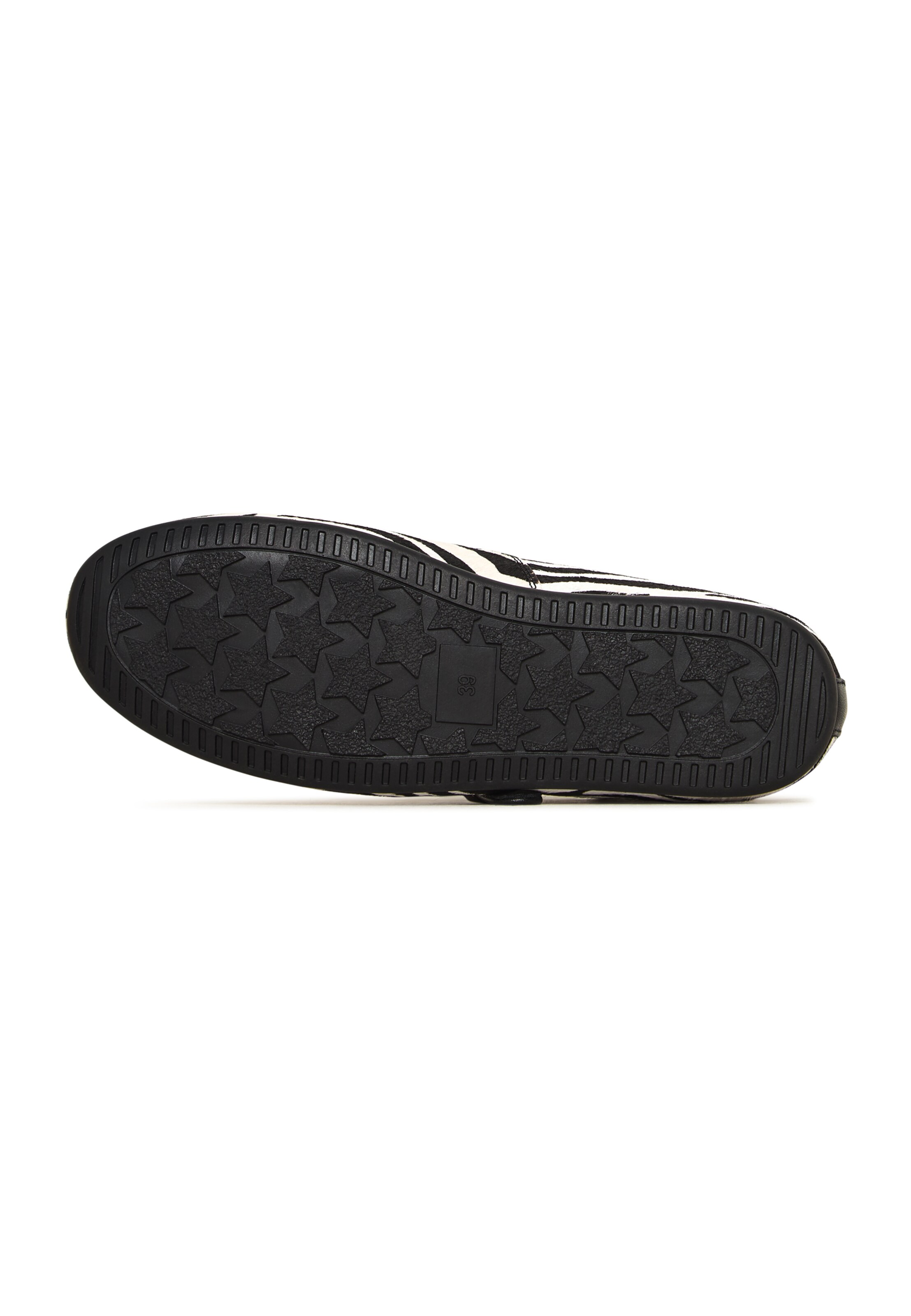 CESARE GASPARI Strap ballerina in Black