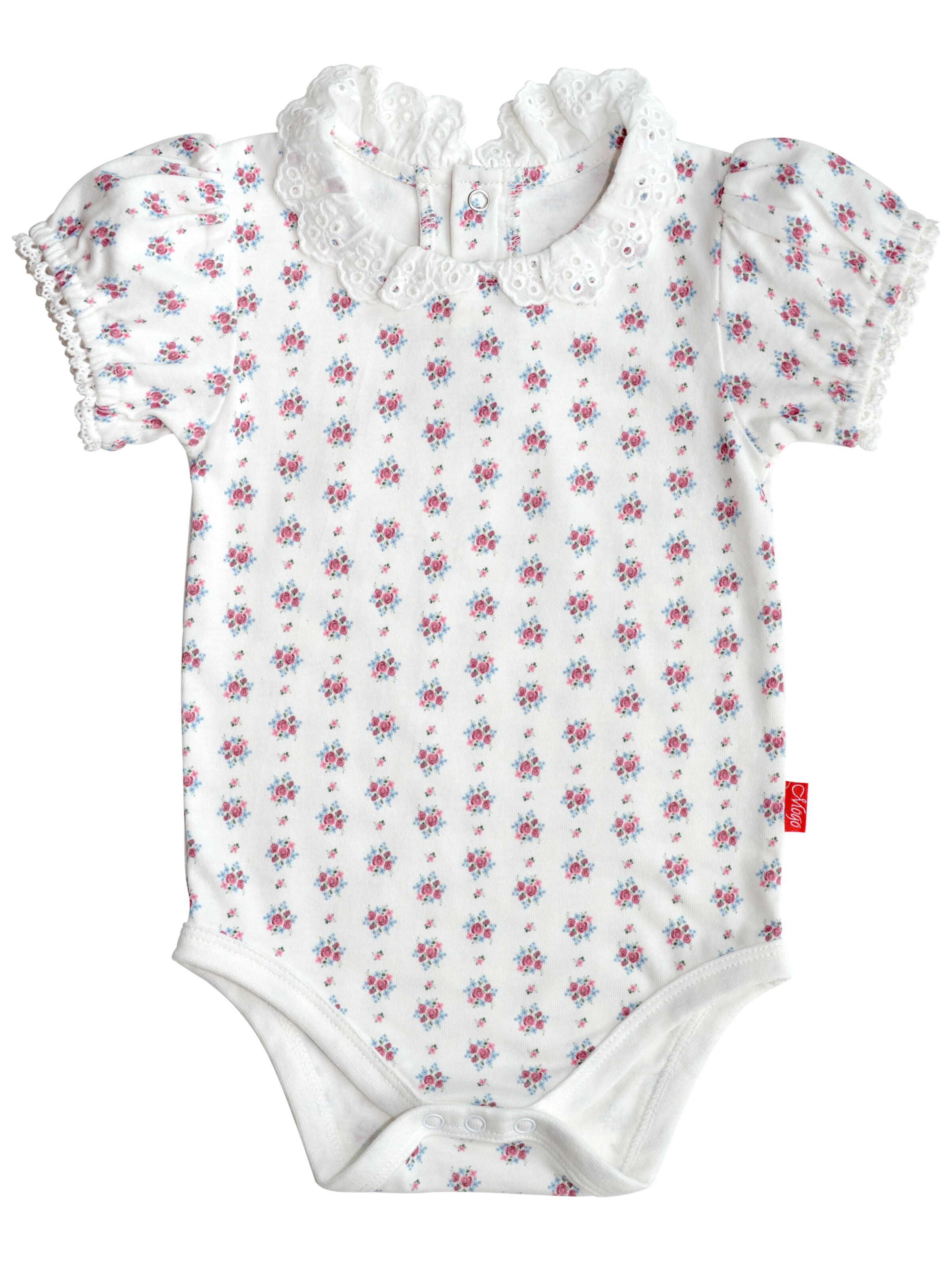 Mogo Strampler/Body 'Maudit'‌‌‌‌ in Weiß: Vorderseite