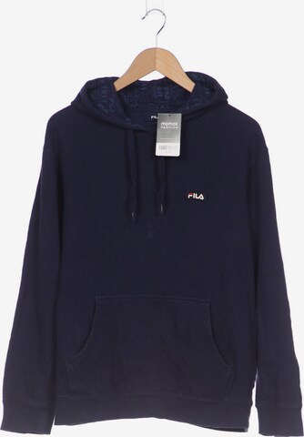 FILA Sweatshirt & Zip-Up Hoodie in XL in Blue: front