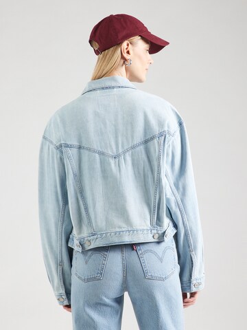 LEVI'S ® Between-season jacket 'SHRUNKEN 90S TRUCKER REMEMBER IN LINEN DENIM' in Blue