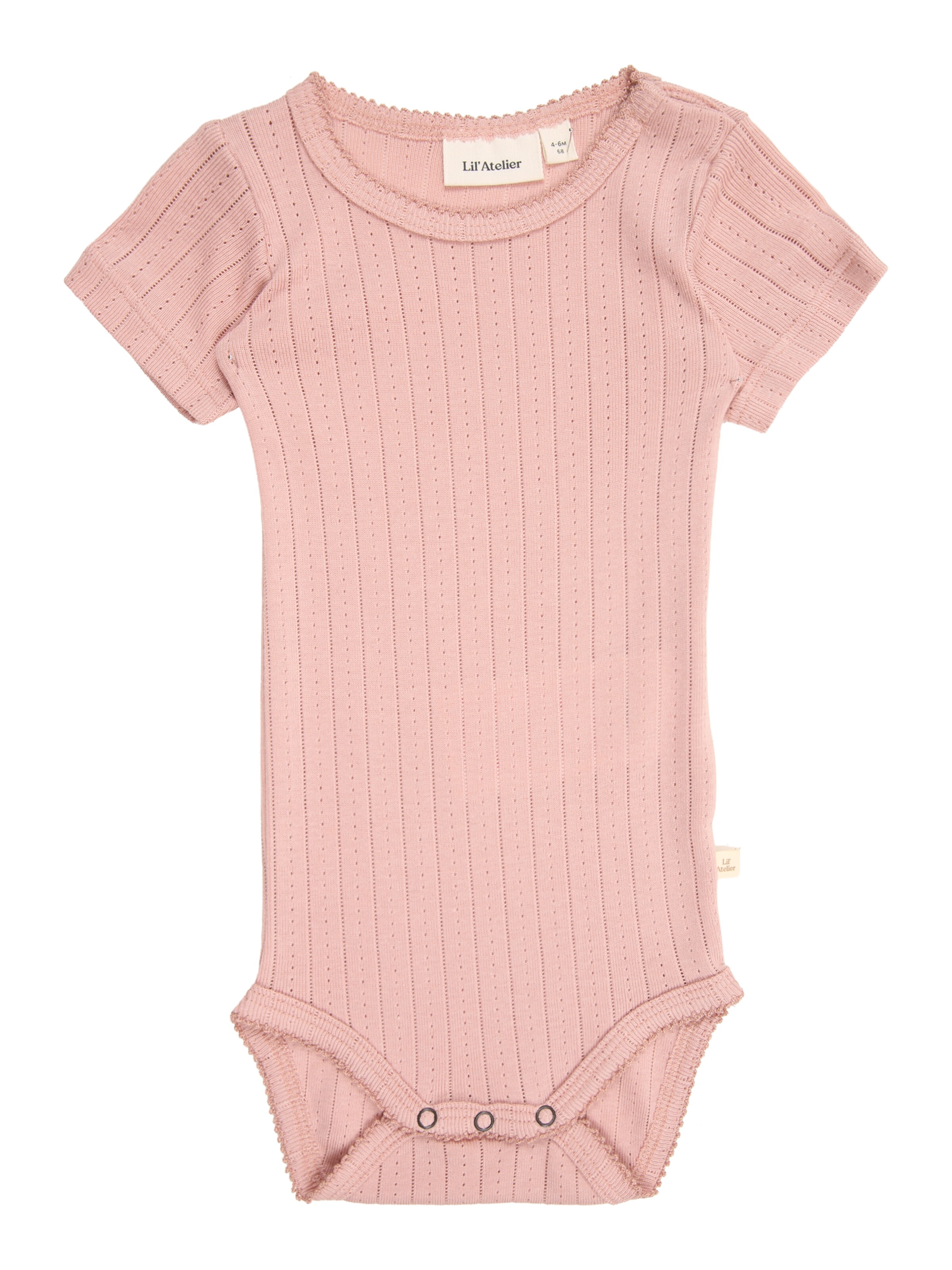 Lil'Atelier Бебешки гащеризони/боди 'NBFRACHELS' в розово: отпред