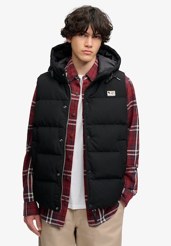 Superdry & Co Bodywarmer 'Everest' in Zwart: voorkant