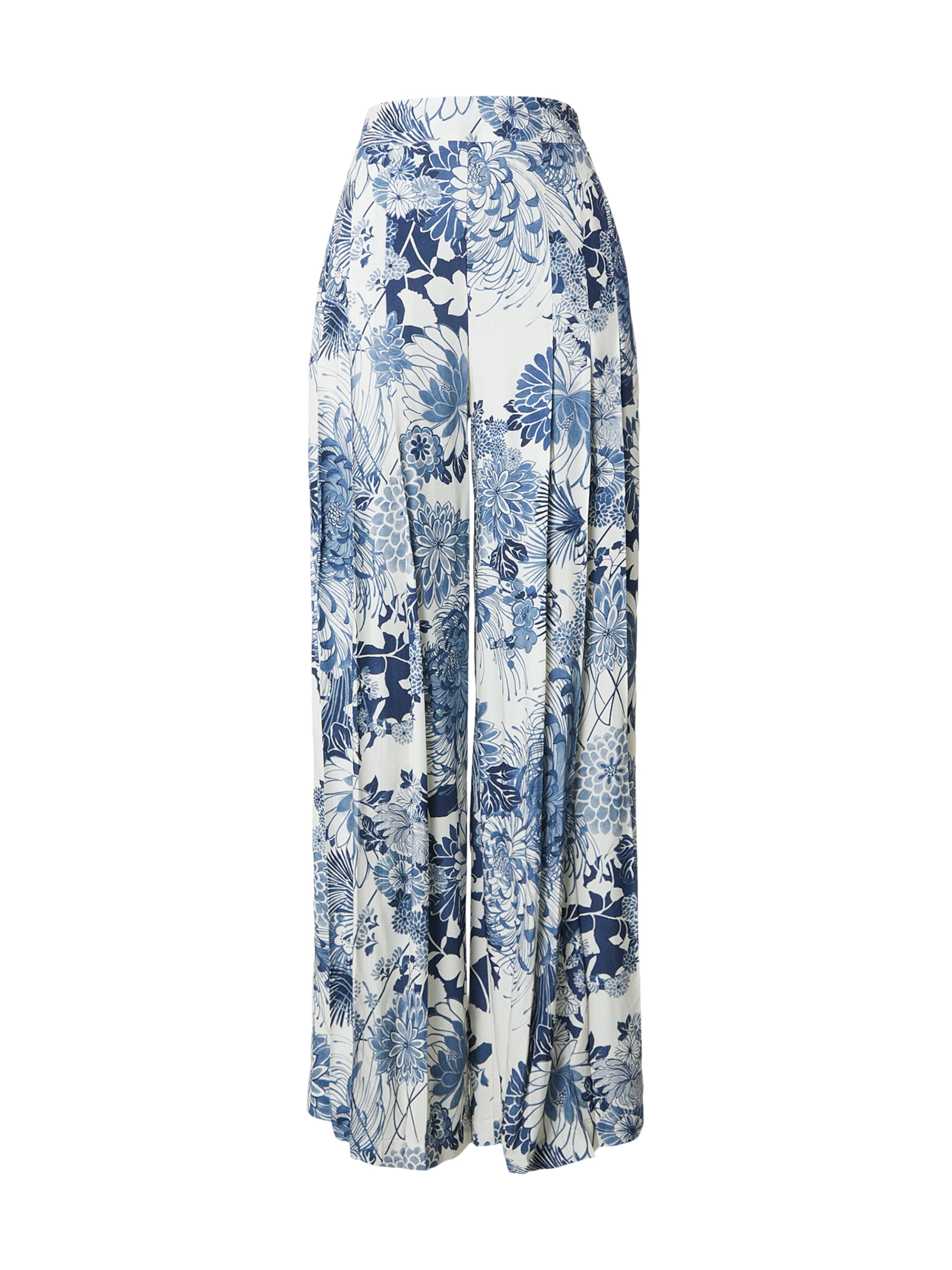 Pantaloni GUESS pe bleumarin / albastru fumuriu / alb, Vizualizare produs