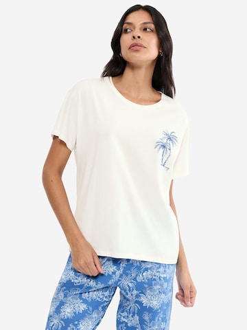 TRIUMPH Shirt ' Red Label Mix & Match Top ' in White: front