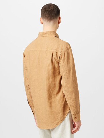 NN07 Regular Fit Hemd 'Adwin' in Beige