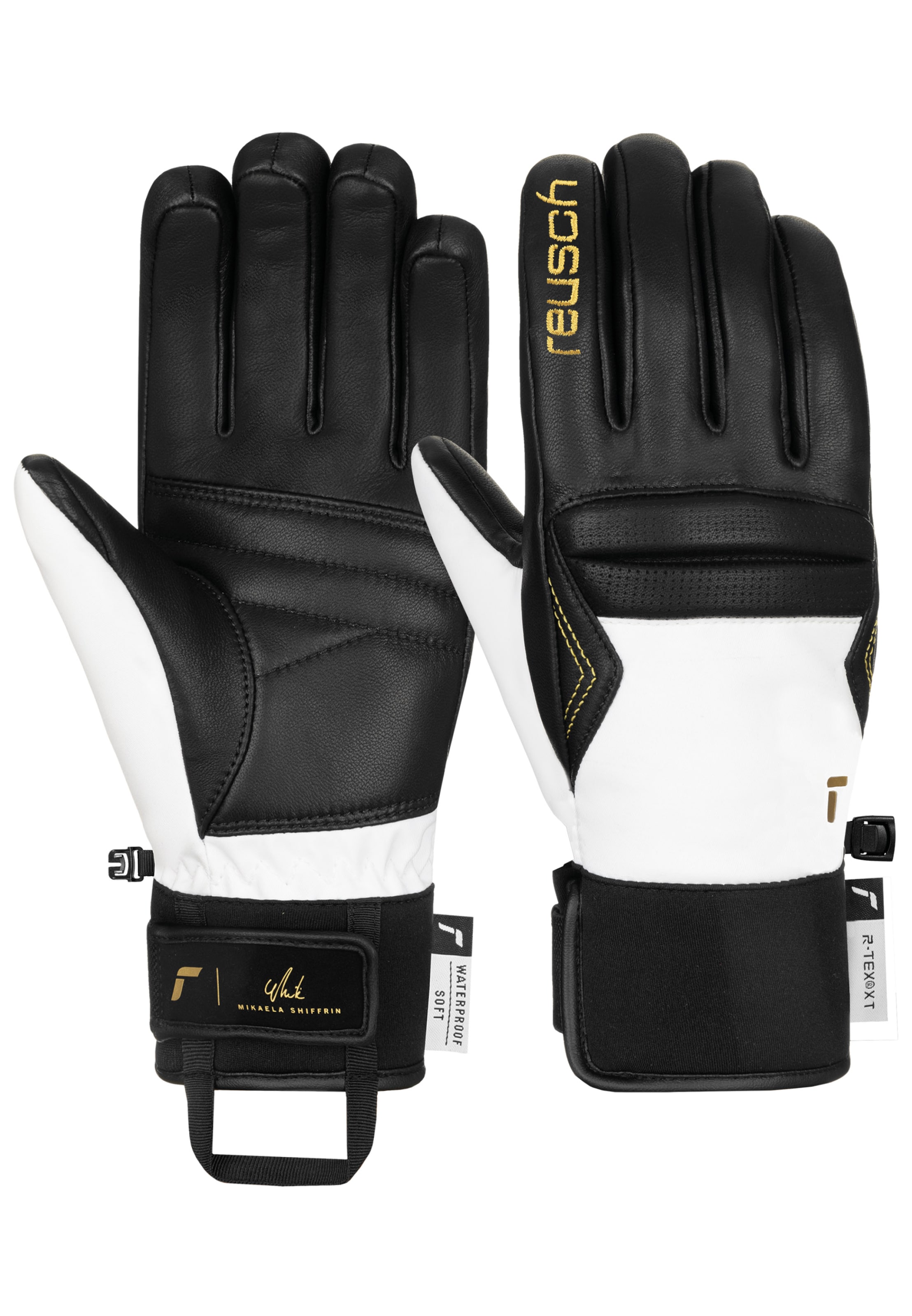 REUSCH Sports gloves 'Mikaela Shiffrin R-TEX® XT' in Black: front