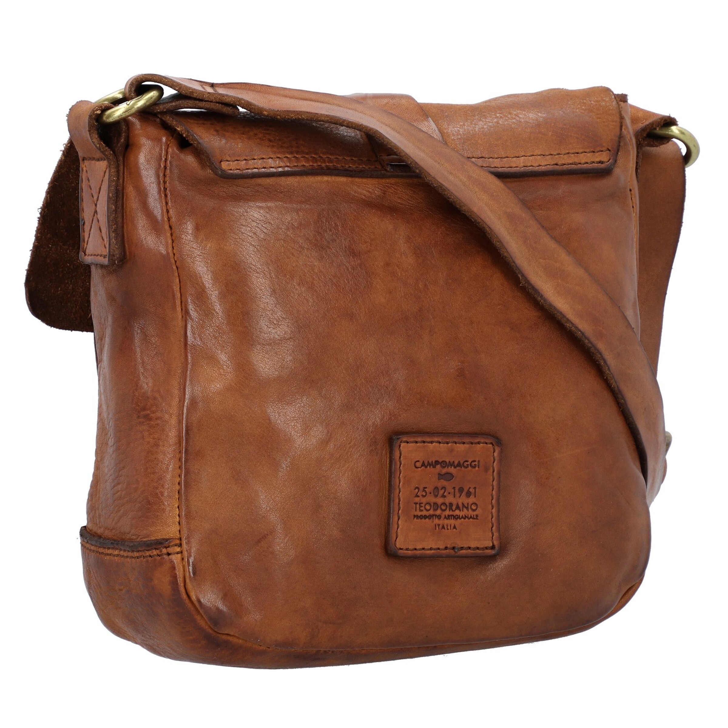 Campomaggi Schoudertas 'Garofano' in Bruin