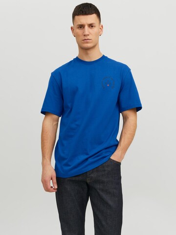 R.D.D. ROYAL DENIM DIVISION T-shirt i blå: framsida