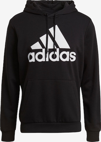 ADIDAS SPORTSWEAR Sportsweatshirt 'Essentials Big Logo' in Schwarz: predná strana