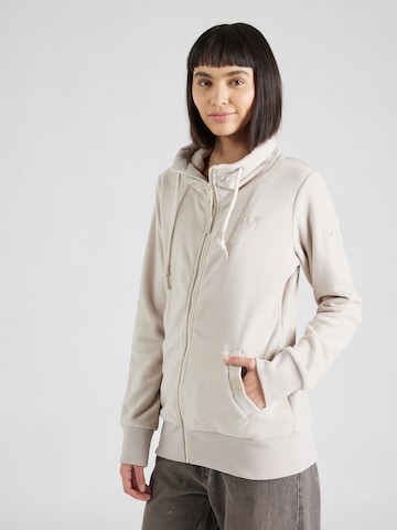 Ragwear Fleece Jacket 'RYLIE' in White: front