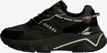 GUESS Platform trainers 'MICOLA' in Black: front