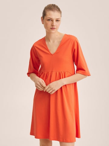 Robe 'SERENADE' MANGO en orange : devant