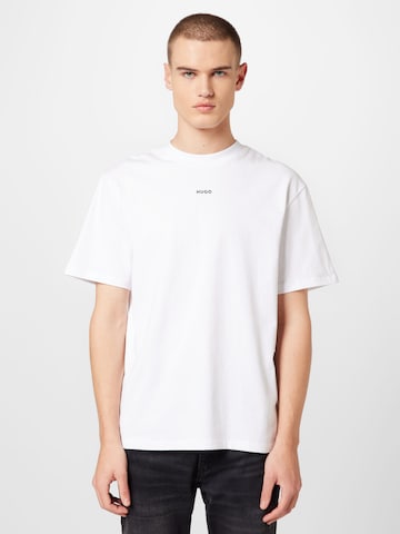 Maglietta 'Dapolino' di HUGO in bianco: frontale