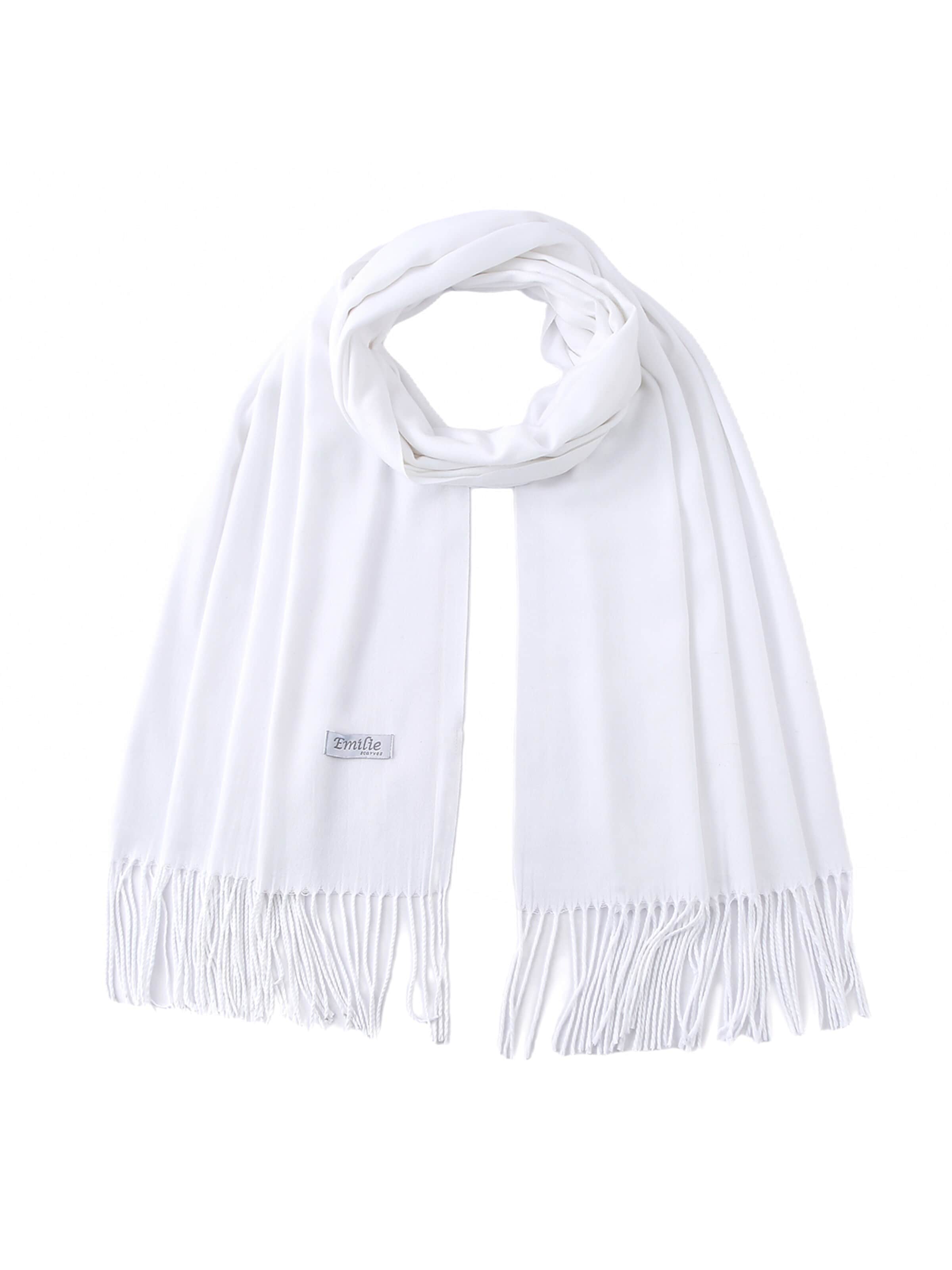 Emilie collection Halsduk 'Pashmina scarf' i vit
