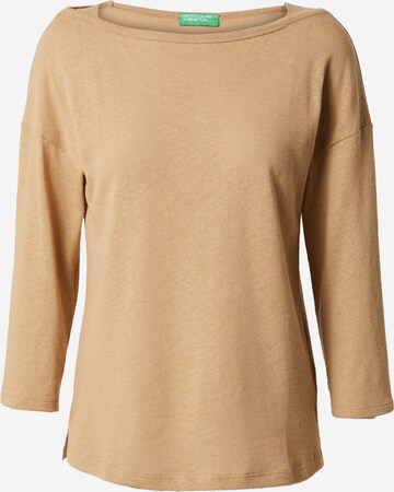 T-shirt UNITED COLORS OF BENETTON en beige : devant