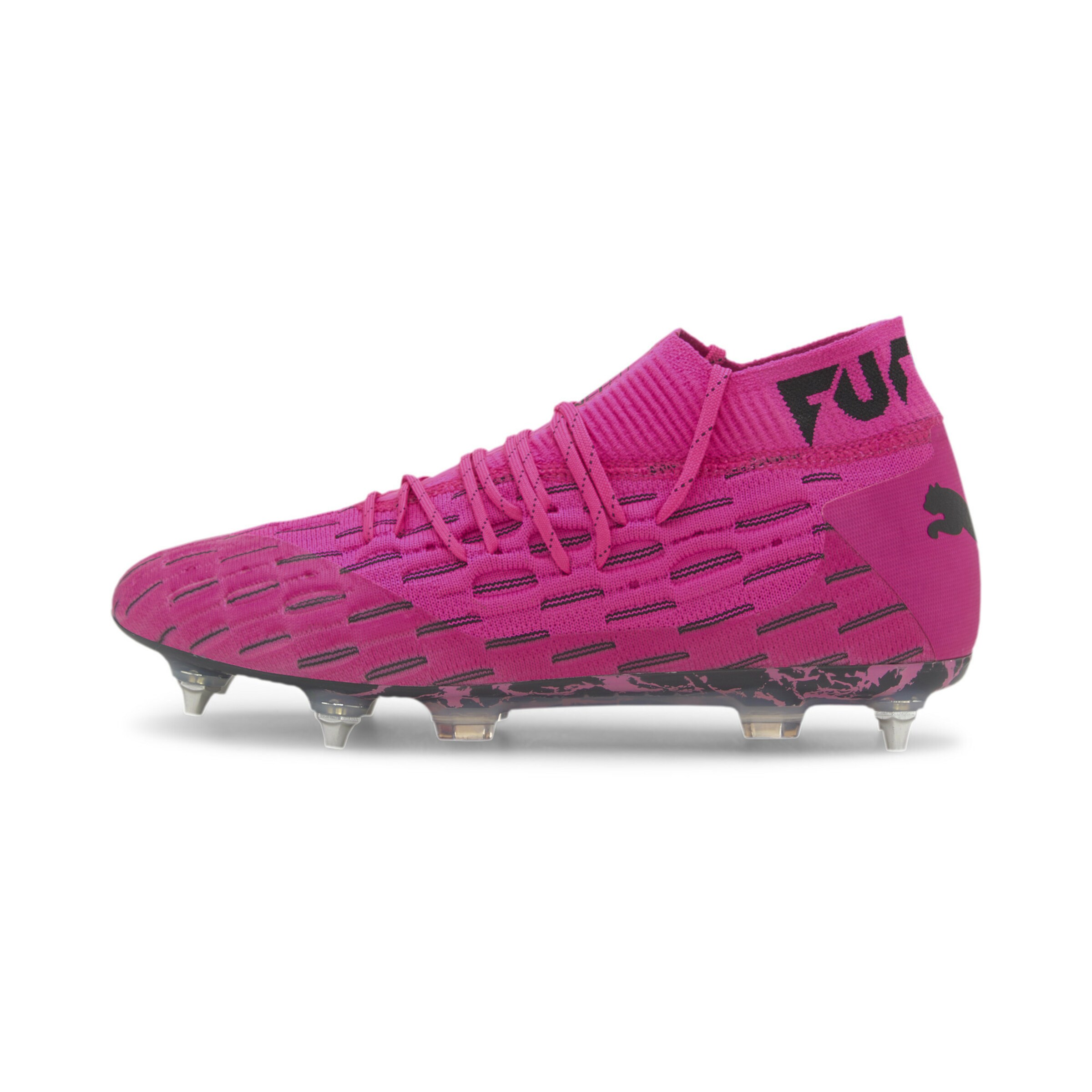 pink and grey soccer cleats