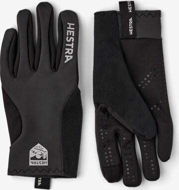 Hestra - Guantes deportivos 'Runners All Weather' en negro: frente
