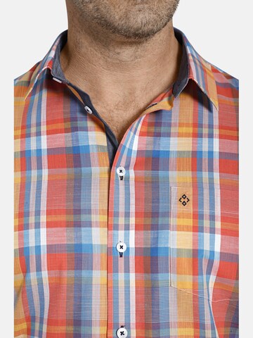 Charles Colby Comfort fit Button Up Shirt ' Duke Cormack ' in Orange