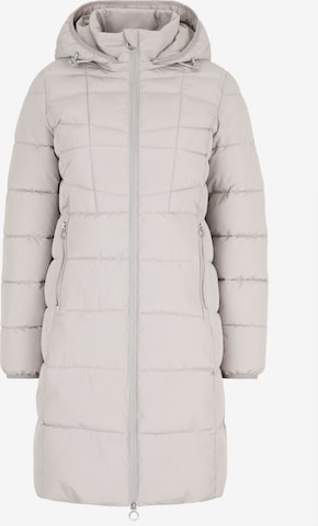 Covered Winter Coat 'Nika' in Grey: front