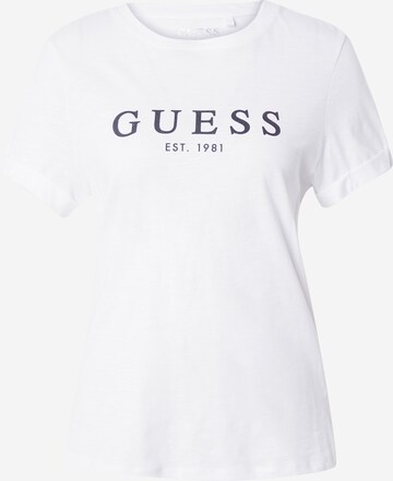 T-shirt GUESS en blanc : devant