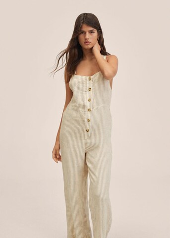 MANGO Jumpsuit 'Arizona' in Beige