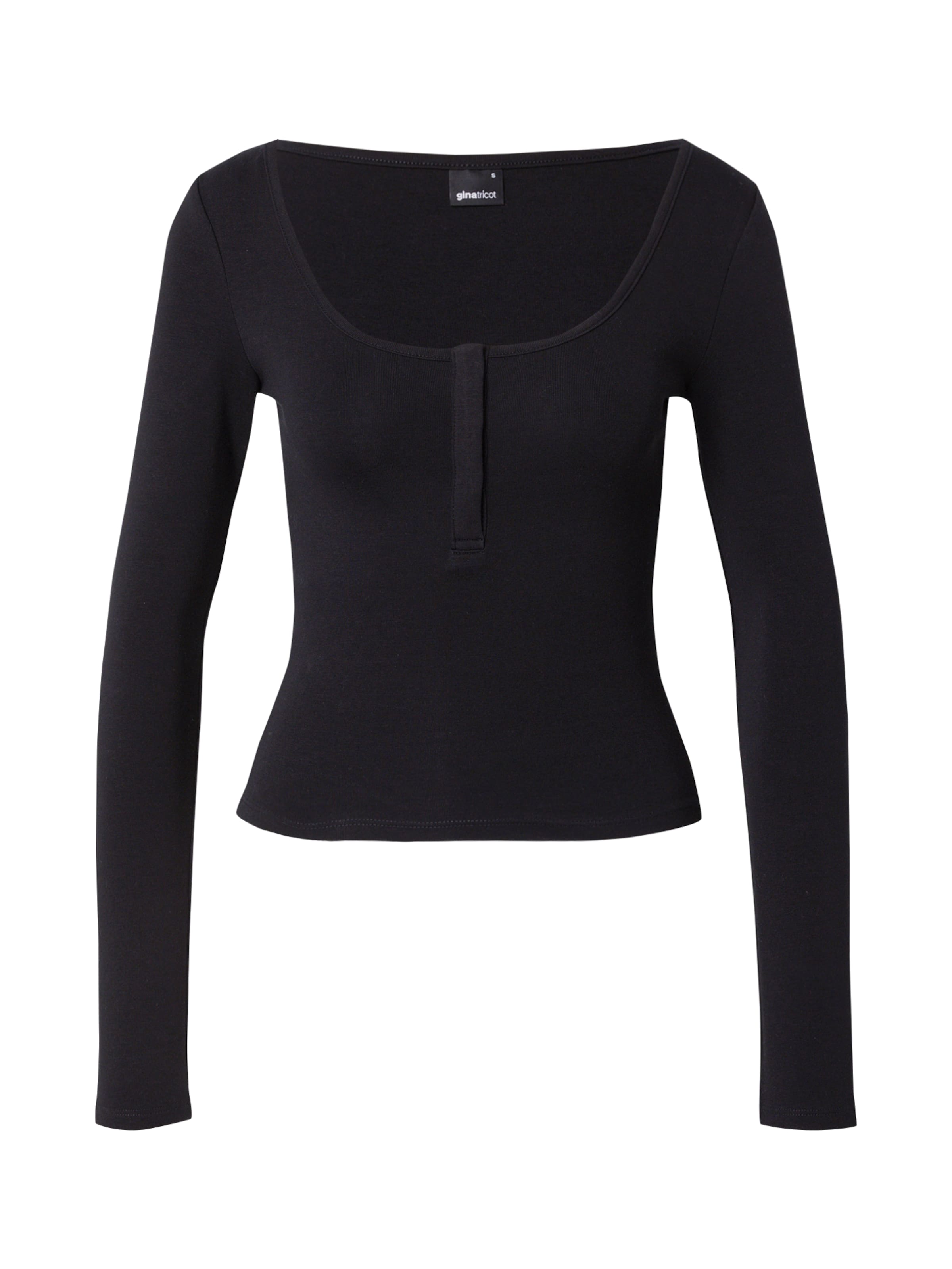 Gina Tricot Shirt in Black: front