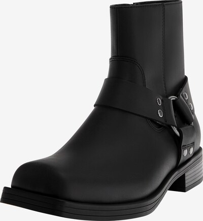 Pull&Bear Boots en noir / argent, Vue avec produit