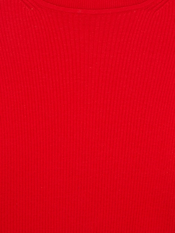 Pull&Bear Pulover | rdeča barva
