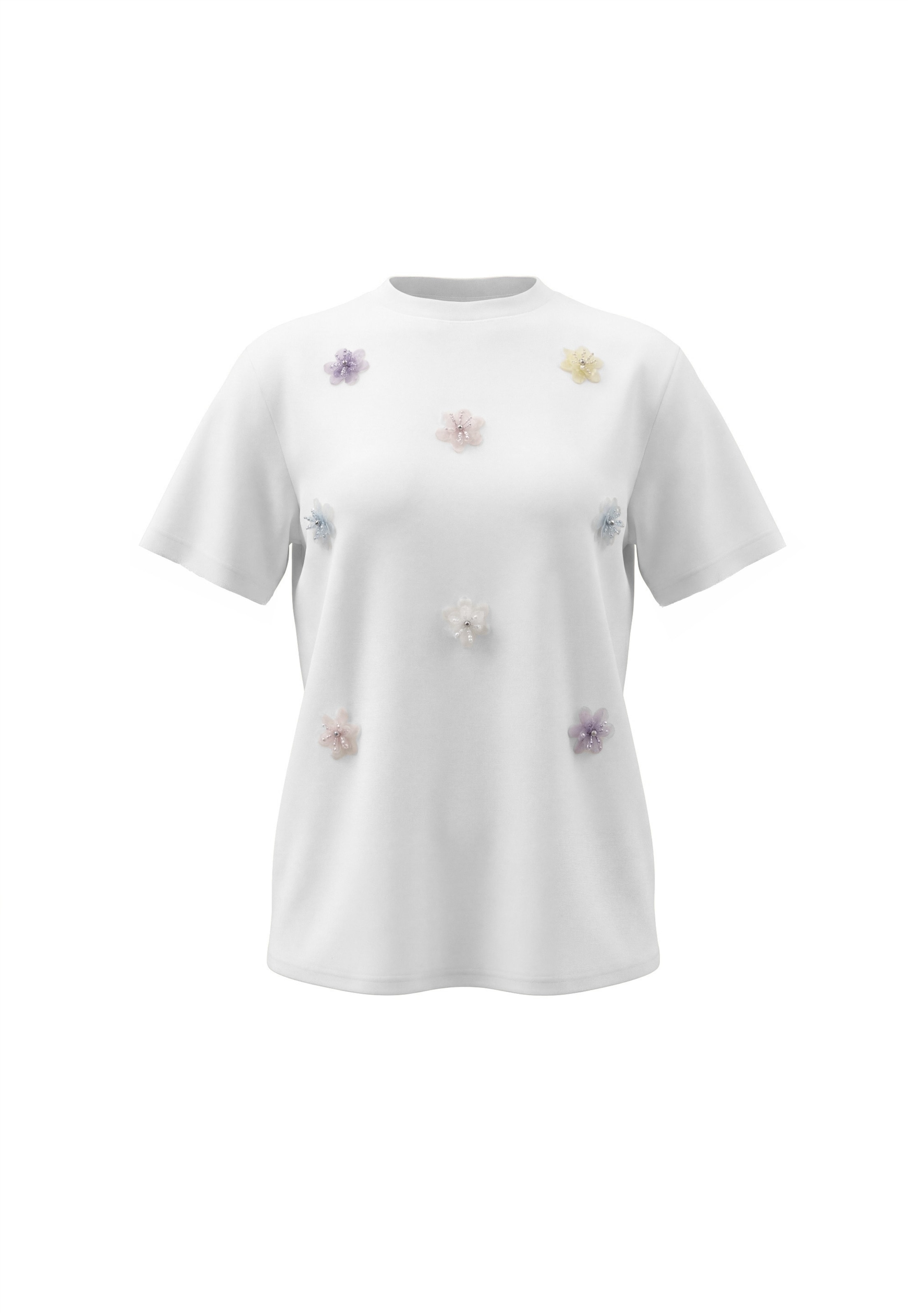 MYMO Camisa 'Pop' em S em azul claro / lavanda / cor-de-rosa / branco, Vista do artigo