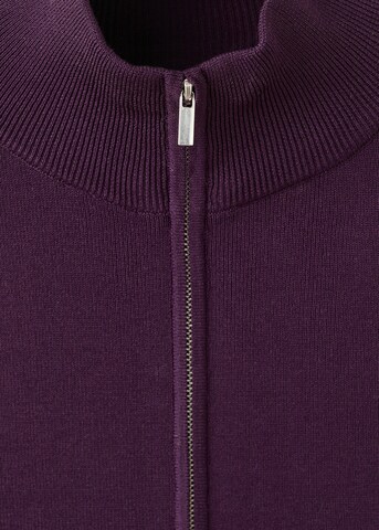 MANGO Knit Cardigan 'Barneda' in Purple