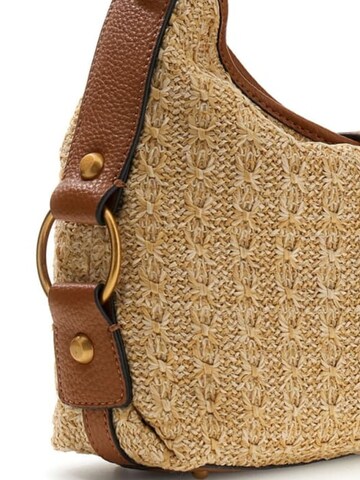 Borsa a mano 'Guess Pochettes Zalina Flap Clutch Natural/Cognac' di GUESS in marrone