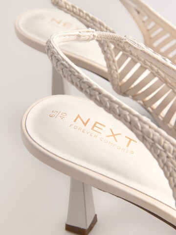 Décolleté sling 'Forever Comfort' di Next in bianco