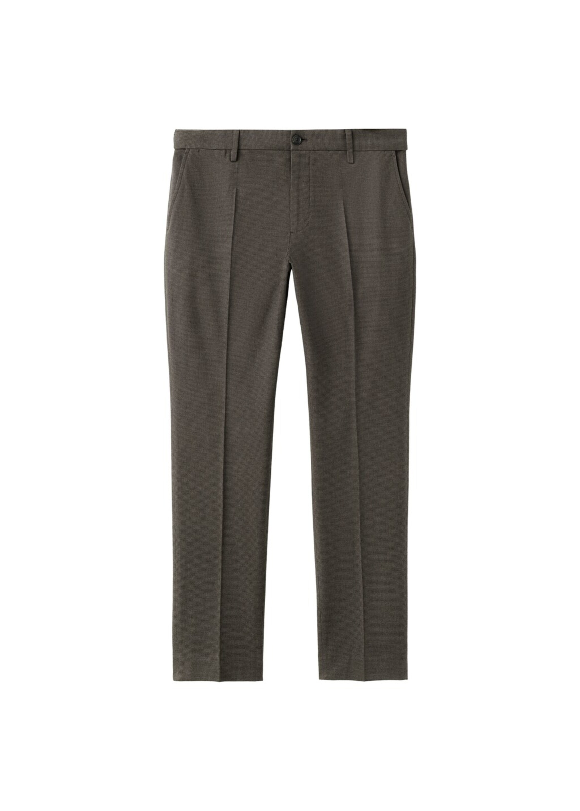 MANGO MAN Slimfit Hose 'Brest' in Braun: Vorderseite